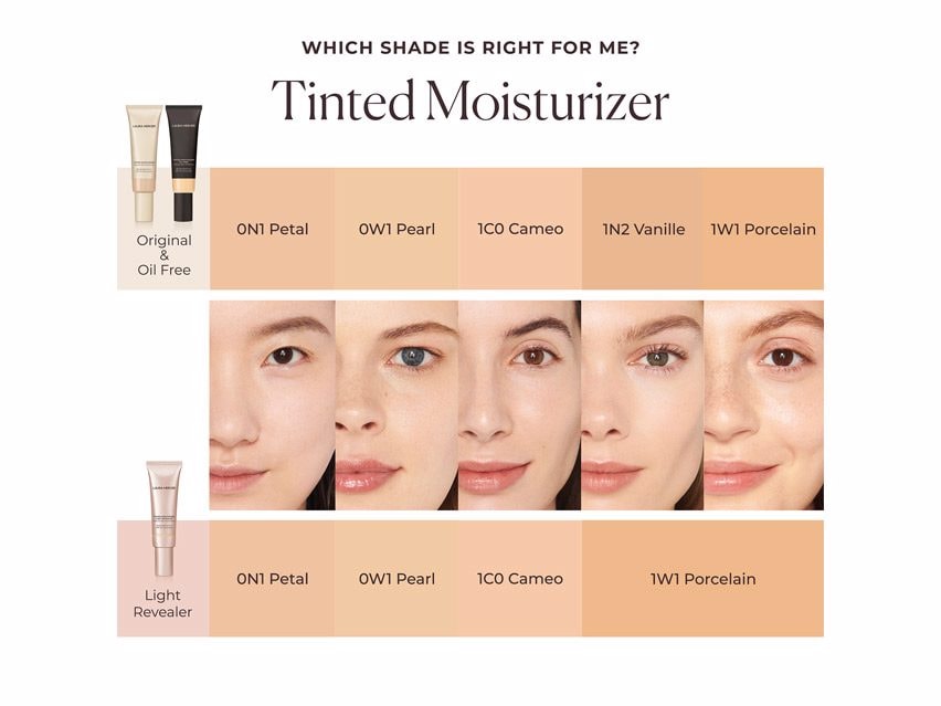 Laura Mercier Tinted Moisturizer Light Revealer Natural Skin Illuminator SPF 25 - 1W1 Porcelain