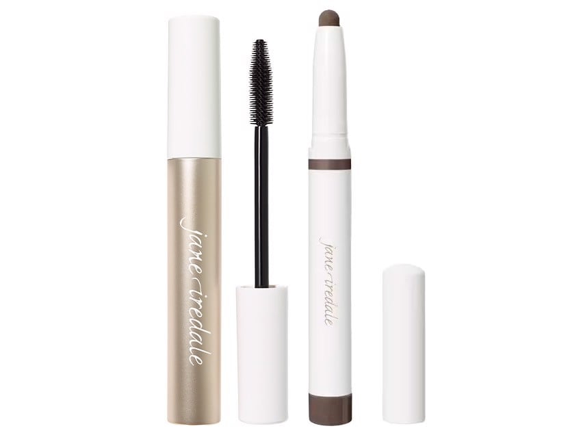 jane iredale ColorLuxe Eye Shadow Stick + Lash Fixation Tubing Mascara Duo - Dove Grey & Black