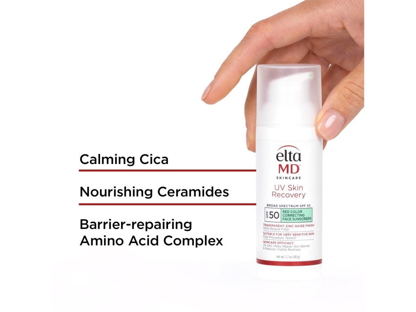 EltaMD UV Skin Recovery Broad Spectrum SPF 50 - Green Tint for Redness