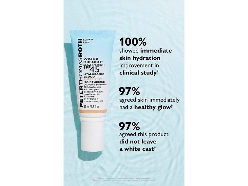 Peter Thomas Roth Water Drench Broad Spectrum SPF 45 Hyaluronic Sheer Tint Moisturizer