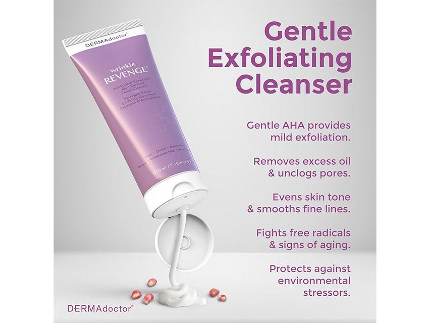 DERMAdoctor Wrinkle Revenge Antioxidant Enhanced Glycolic Acid Facial Cleanser