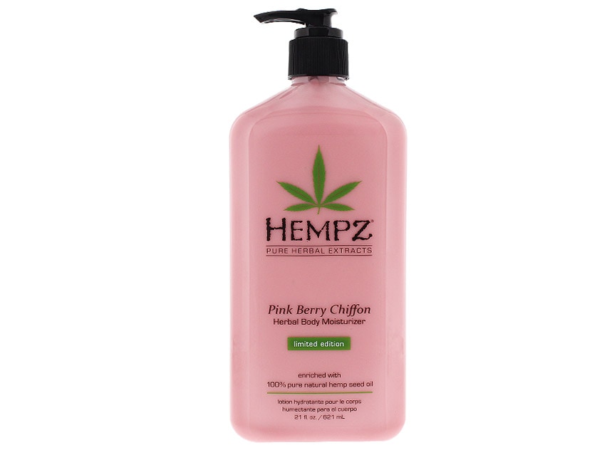 Hempz Herbal Body Moisturizer Limited Edition Bonus Size - 21oz - Pink Berry Chiffon