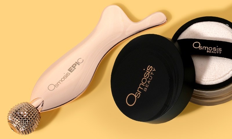 Osmosis Beauty Voila Finishing Loose Powder and Epic Duo Skin Tool  These multitaskers manage oil, relieve visible tension and more