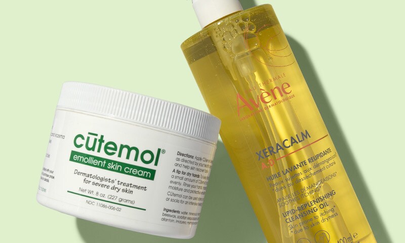 Cutemol Emollient Cream and Avene XeraCalm AD Lipid-Replenishing Cleansing Oil