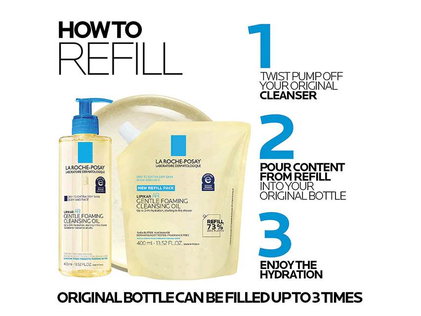 La Roche-Posay Lipikar AP+ Gentle Foaming Cleansing Oil