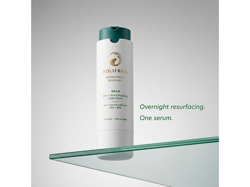 HoliFrog Halo Exfoliating AHA+BHA Evening Serum