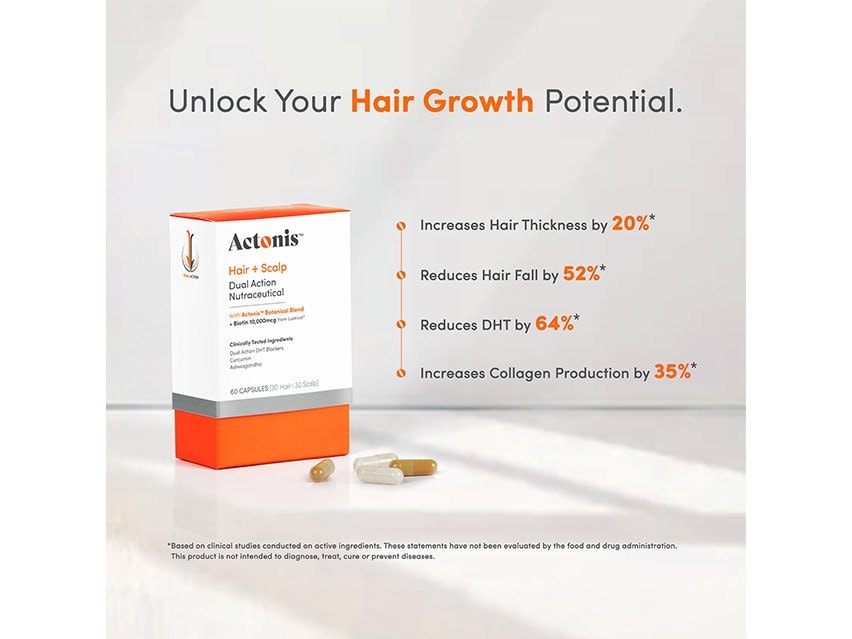 Hairmax Actonis Hair &amp; Scalp Dual Action Nutraceutical&#160;Hair Growth Supplement
