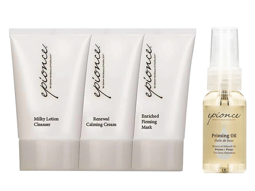 Epionce Essential Recovery Kit with three Epionce skin products