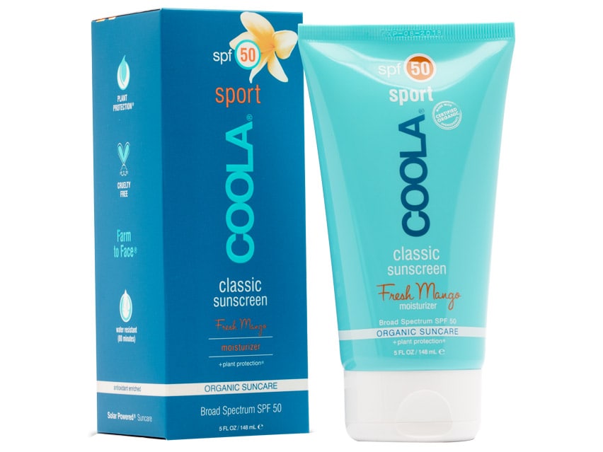 COOLA Sport Body SPF 50 Organic Sunscreen Lotion - Mango