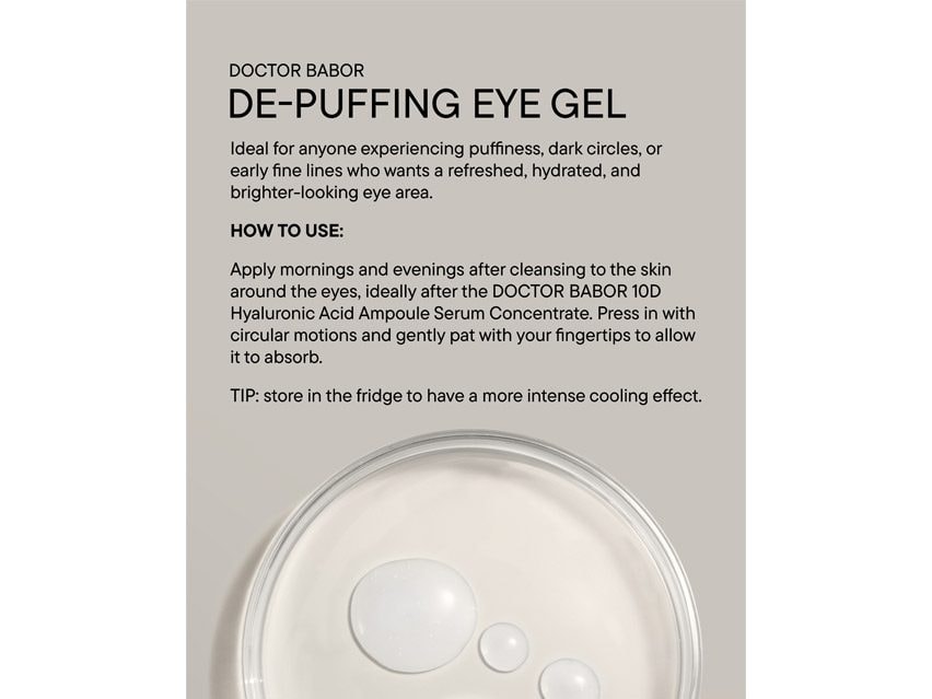DOCTOR BABOR Depuffing Eye Gel