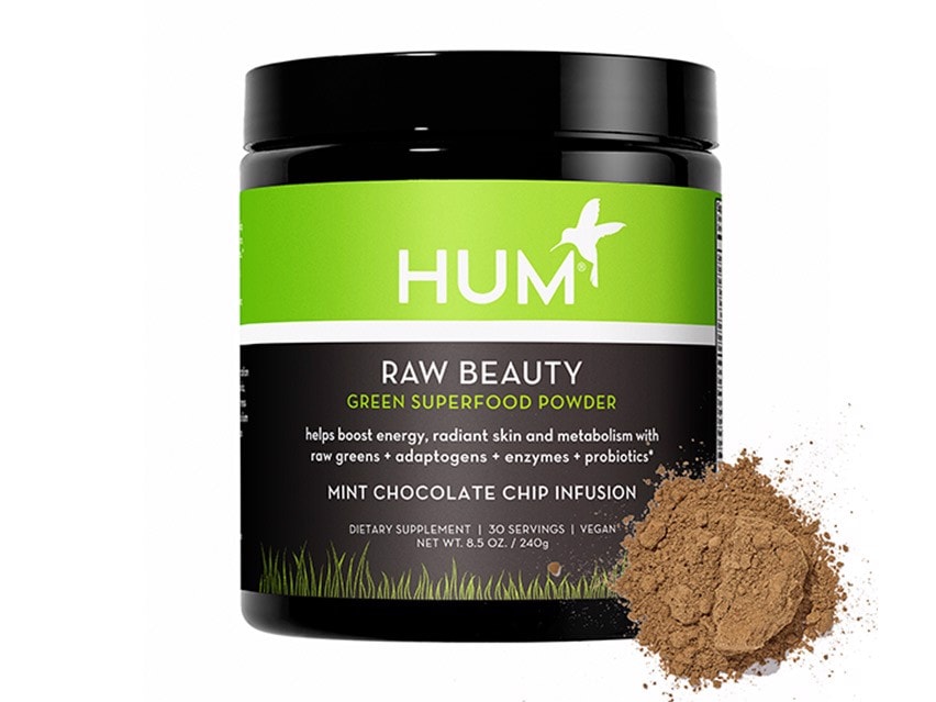 HUM Nutrition Raw Beauty To Go Green Superfood Powder - Chocolate & Mint Infusion